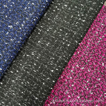 Boucle Fashion Woven design with dot  fabric